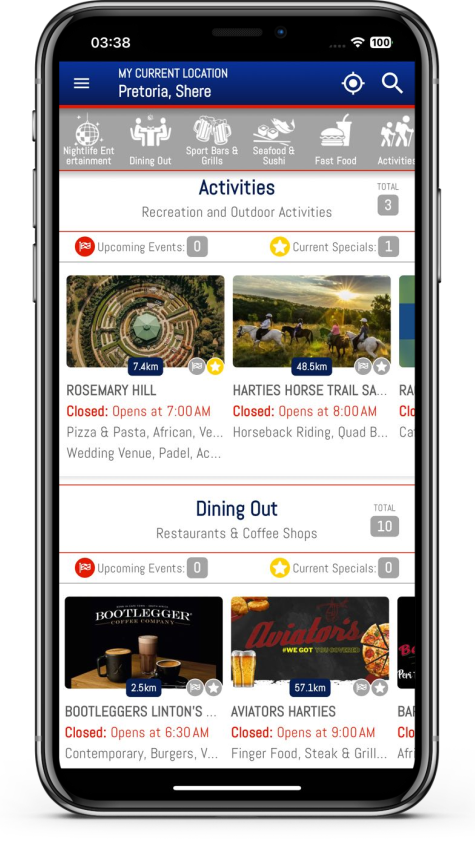 Current Location Feed Screen